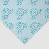 Papier de soie pour voitures bleu bébé (Détail)