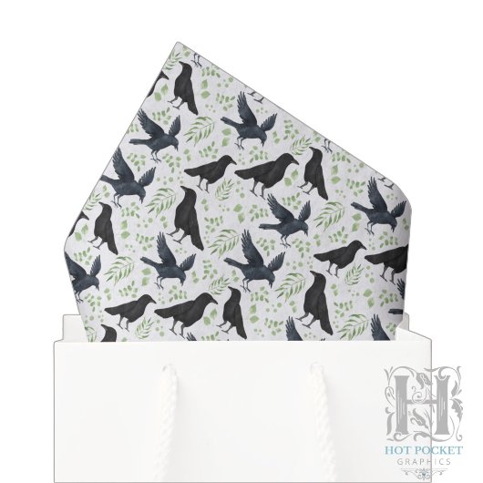 Papier de soie Raven blanc