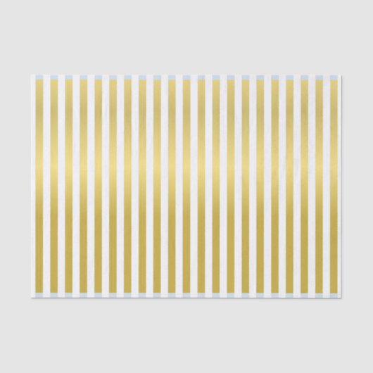 Papier de soie rayé à effet doré sur mesure (Recto)