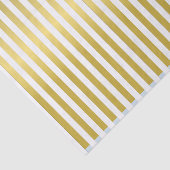 Papier de soie rayé à effet doré sur mesure (Détail)