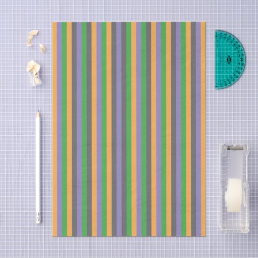 Papier de soie rayé à fantaisie secondaire (Artisanat)