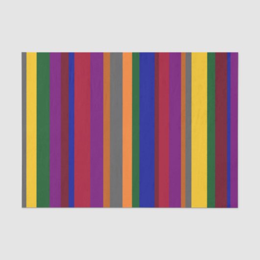 Papier de soie rayé coloré (Recto)