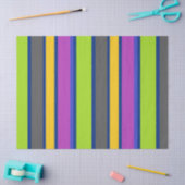 Papier de soie rayé coloré (Artisanat)