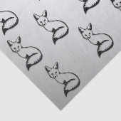 Papier de soie Renard argenté (Détail)