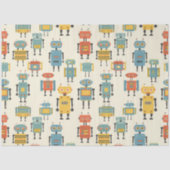 Papier de soie Robots Rétro (Recto)