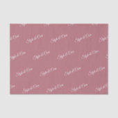 Papier de soie Rose Gold avec impression de motif (Recto)