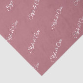 Papier de soie Rose Gold avec impression de motif (Détail)