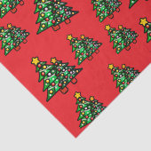 Papier de soie rouge de Noël (Détail)
