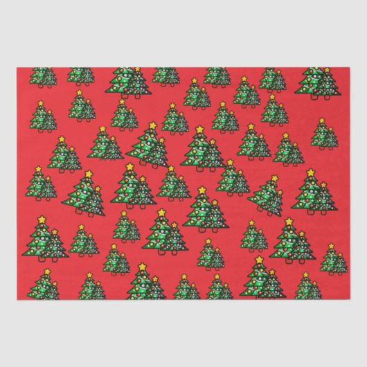 Papier de soie rouge de Noël (Recto)