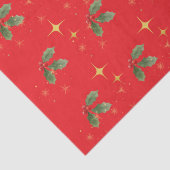 Papier de soie rouge de Noël (Détail)