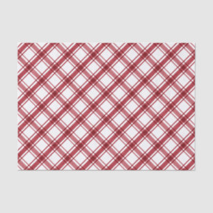 Papier de soie rouge et blanc