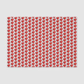 Papier de soie Saint-Valentin coeurs rouges (Recto)