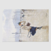 Papier de soie scènes vintage femme Paris (Recto)