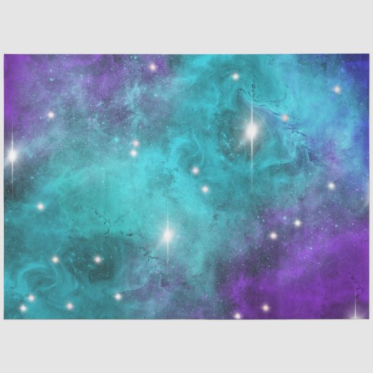Papier de soie série Blue Galaxy Design 3 (Recto)
