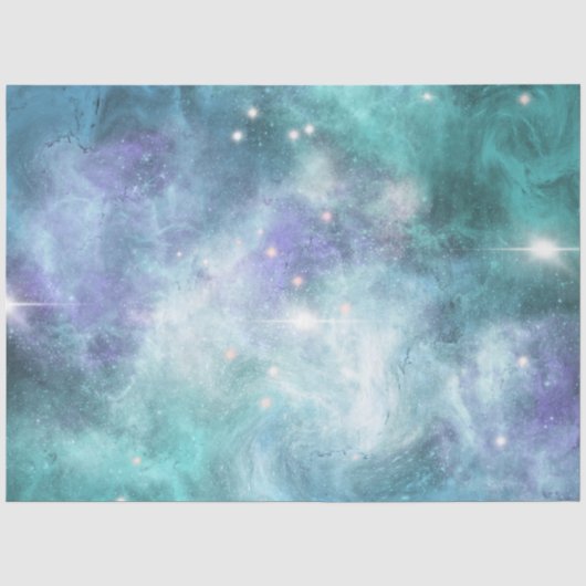 Papier de soie série Blue Galaxy Design 7 (Recto)