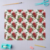 Papier de soie série Red Rose Bee Design 15 (Artisanat)