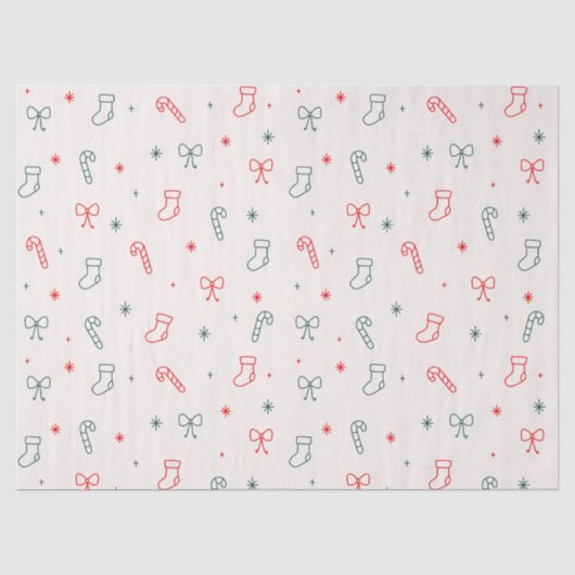 Papier de soie simple de Noël (Recto)