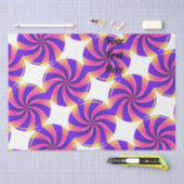 Papier de soie texte couleur noire (Artisanat)