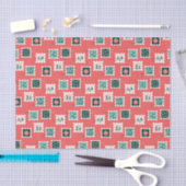 Papier de soie timbres Jolis jours de houx (Artisanat)