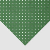 Papier de soie vert à pois blancs (Détail)