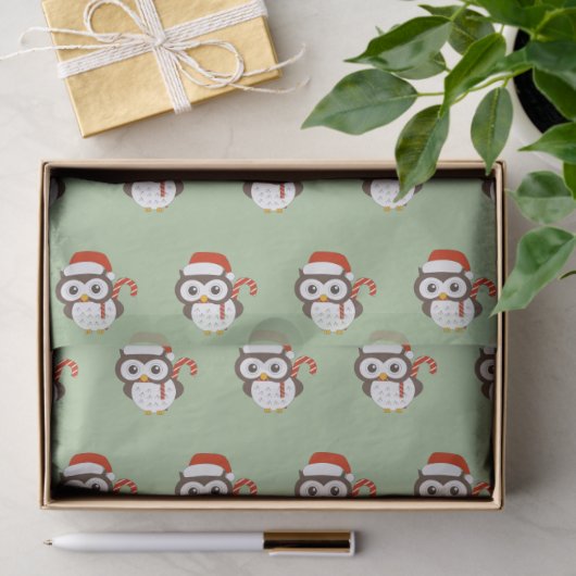 papier de soie vert clair de Noël Mr Owl illusima (Cadeau)