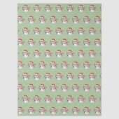 papier de soie vert clair de Noël Mr Owl illusima (Recto)