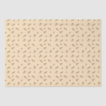 Papier de soie vert miel pastel aux amandes