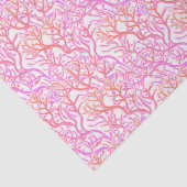 Papier de soie vibrant rose corail (Détail)