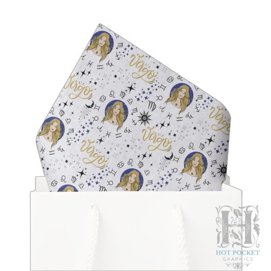Papier de soie Vierge zodiaque