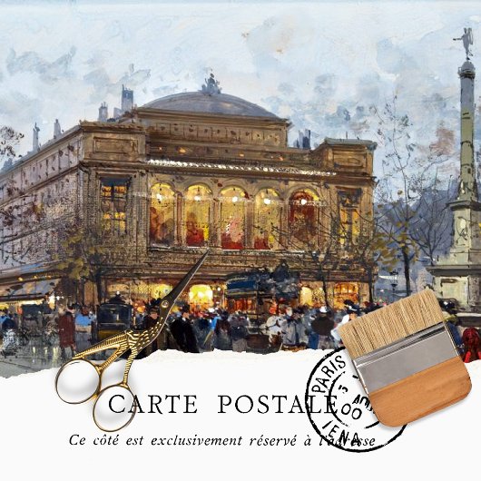Papier de soie vintage Paris Femmes