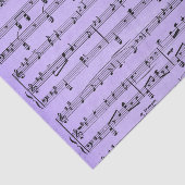 Papier de soie violet pour partition de musique (Détail)