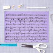 Papier de soie violet pour partition de musique (Artisanat)