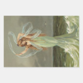 Papier de tissus de découpage Vintage sirène Nymph (Devant 3)