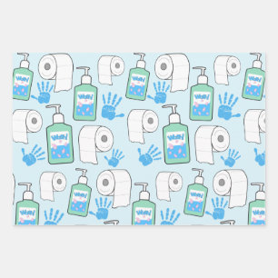 Papier de toilette et Motif d'assainissement des m