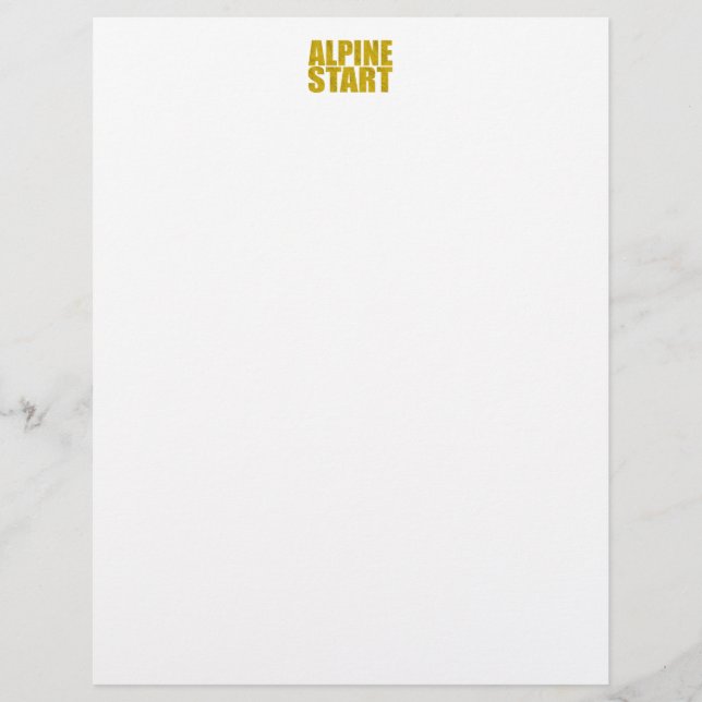 Papier Début alpin (Topo) (Devant)
