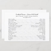 Papier Début de la conversation de l'heure du cocktail bi (Devant / Derrière)