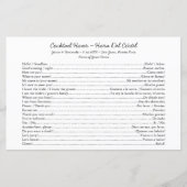 Papier Début de la conversation de l'heure du cocktail bi (Devant)