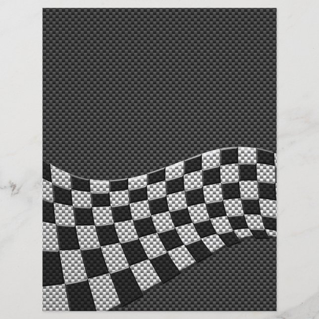 Papier Décor à lames en fibre de carbone (Devant)