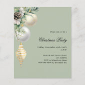 Papier Décor blanc vert décoration Noël (Devant)