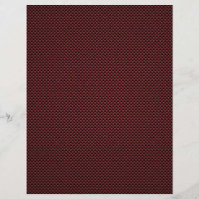 Papier Décor d'impression en caoutchouc rouge carbone (Devant)