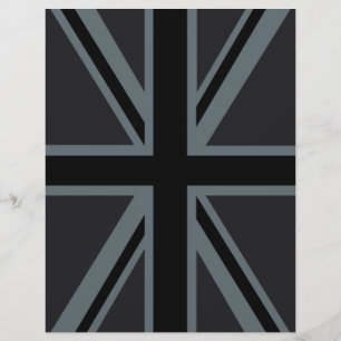 Papier Décor noir Union Jack British