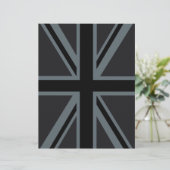 Papier Décor noir Union Jack British (Debout devant)