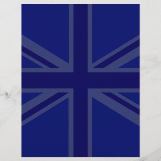 Papier Décor Union Jack bleu NAvy (Devant)