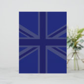 Papier Décor Union Jack bleu NAvy (Debout devant)