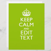 Papier Décor Vert Android Conserver Le Calme Et Votre Tex (Devant / Derrière)