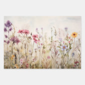 PAPIER DÉCORATIF DÉCOUPABLE fleur sauvage SET (Devant 3)