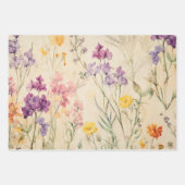 PAPIER DÉCORATIF DÉCOUPABLE fleur sauvage SET (Devant 2)