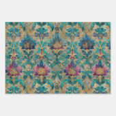 PAPIER DÉCORATIF GRUNGE EN DÉTRESSE DAMASSÉ ENSEMB (Devant 3)