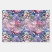 PAPIER DÉCORATIF ROSE ET PURPLE ORNATE ENCHANTANT (Devant 3)