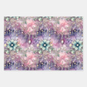 PAPIER DÉCORATIF ROSE ET PURPLE ORNATE ENCHANTANT (Devant 2)